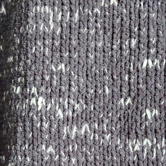 Jones New York Gray & White Long Sleeve Cable Knit Sweater Women's Size S - Picture 3 of 8